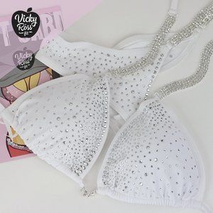 White Fitness NPC IFBB Competition Bikini